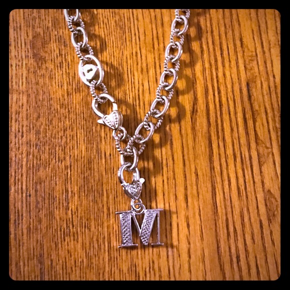 "M" Initial Necklace - image 1