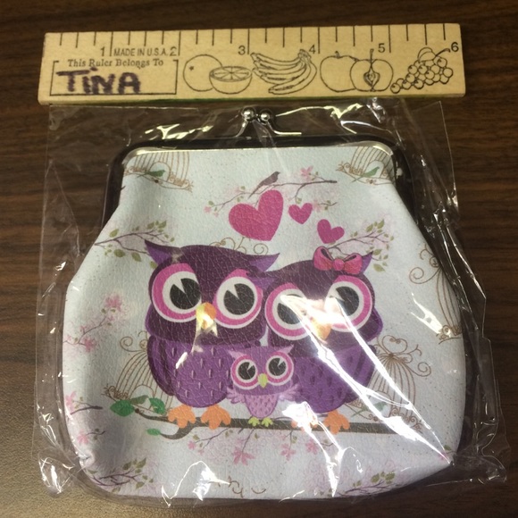 💕 Retro Vintage Owl Small Purse Clutch Bag - Picture 3 of 3