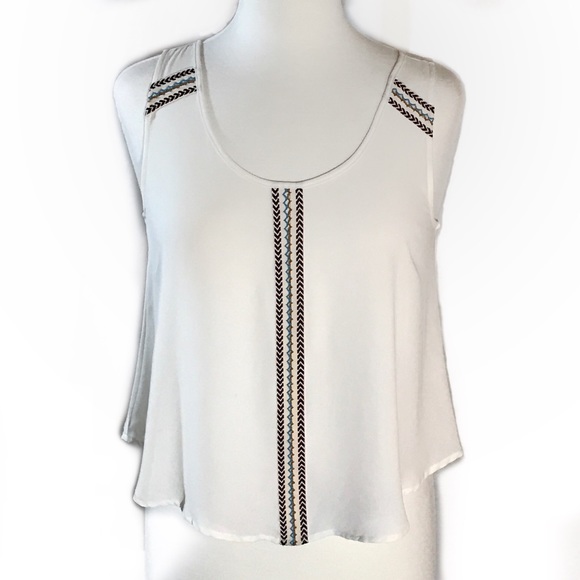 Lush sheer embroidered camisole