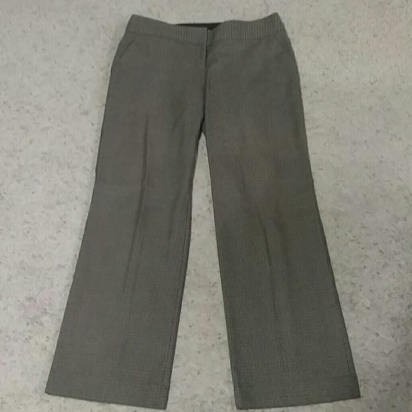 Neutral houndstooth dress pants