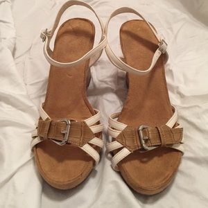 Bass Cork Wedges Size 7