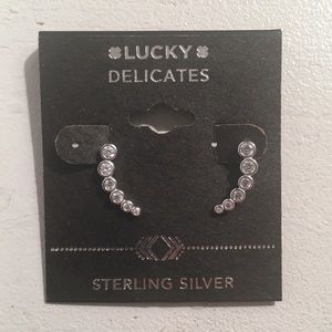 NWT - Lucky Sterling Silver CZ Ear Crawlers