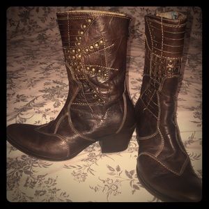 Mark Nason Siren Basel Brown Leather Boots