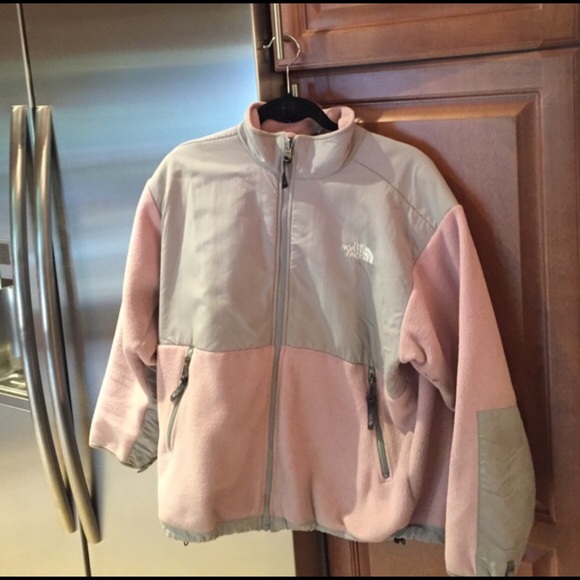 Pink and Gray North Face