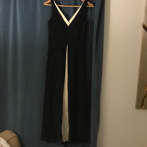 Anne Klein dress, black and cream, size 4