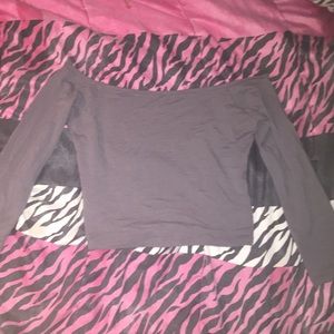 Small Cute Grey Crop Top