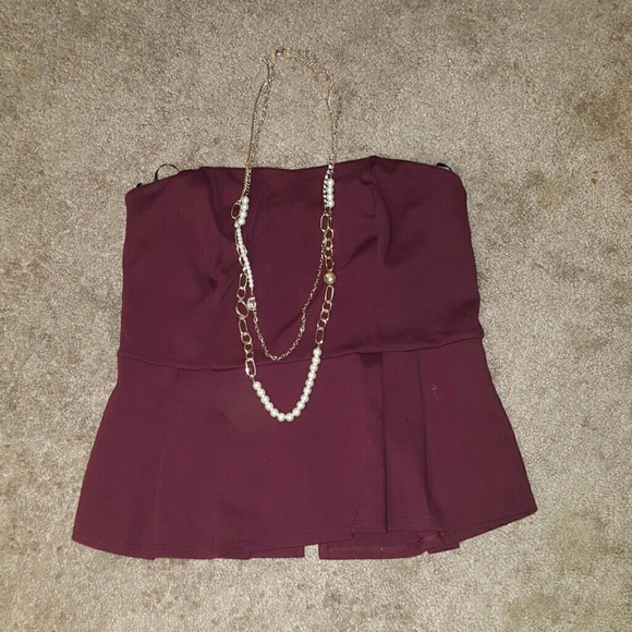 Forever 21+  peplum blouse