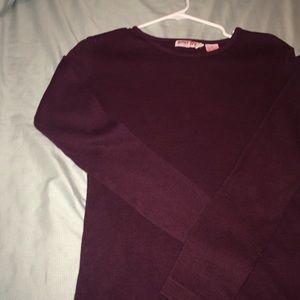 Dark maroon long sleeve shirt
