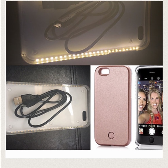 iPhone 7 black selfie light case
