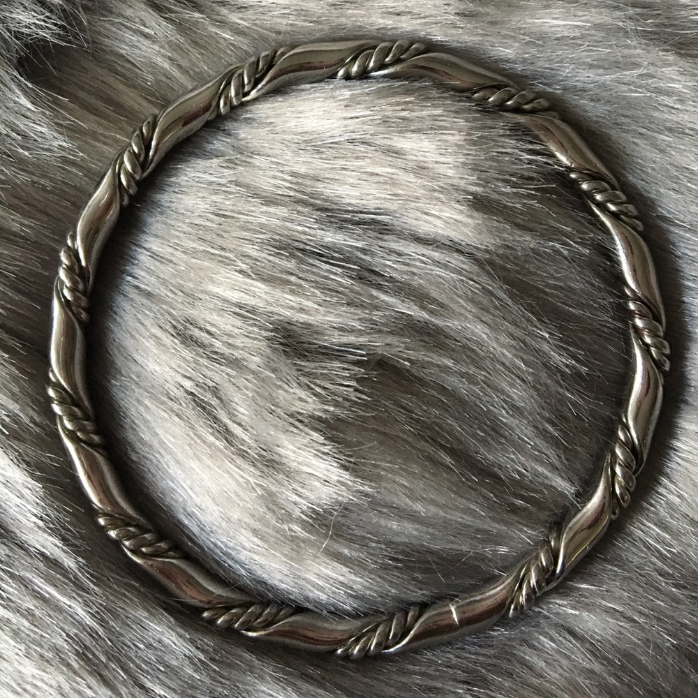 Express Silver Bangle