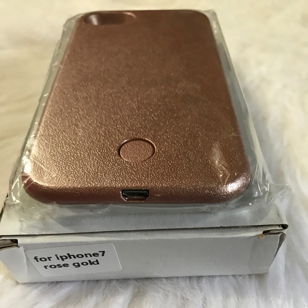 iPhone 7 rose gold light case