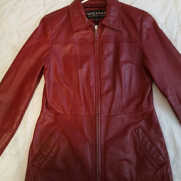Womens Red Leather Jacket
