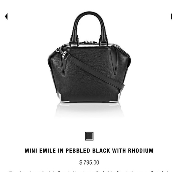Alexander wang mini Emile in pebbled black - Picture 2 of 4