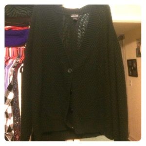 Black cover up sweater