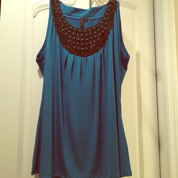 Teal Sleeveless Top
