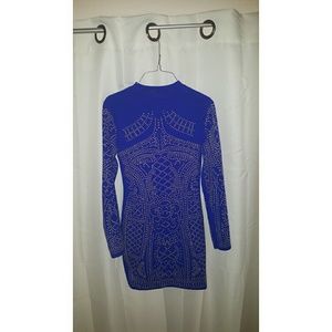 Sold!!! Long sleeved blue sequin dress