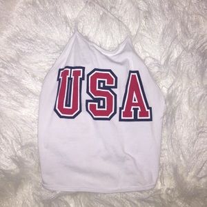 USA CROP TOP