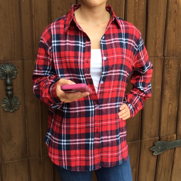 NWT Trendy Plaid Flannel Shirt Small - Picture 4 of 4