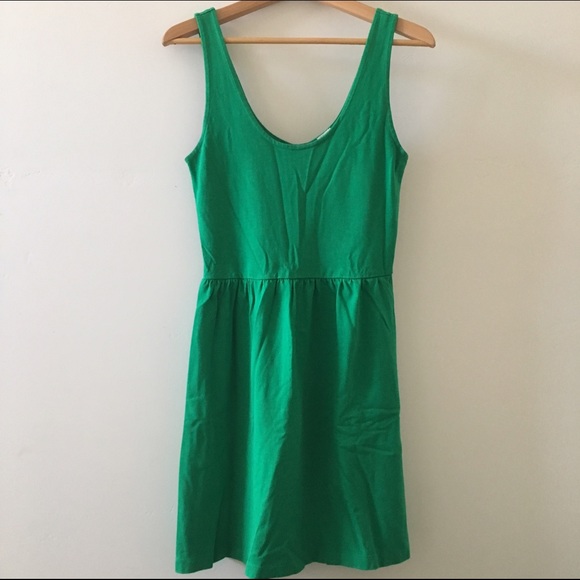 J. Crew Fit & Flare Green dress, sz XS