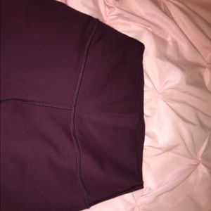 Maroon lulu lemon leggings