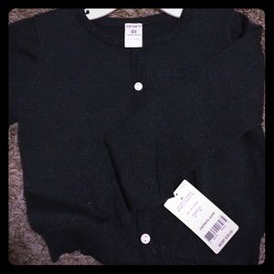 Navy blue sparkling uniform sweater