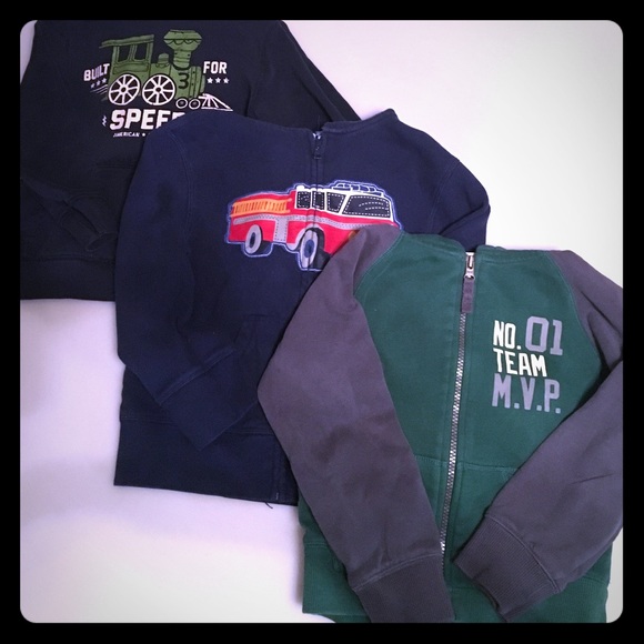 Bundle of boys sweatshirts