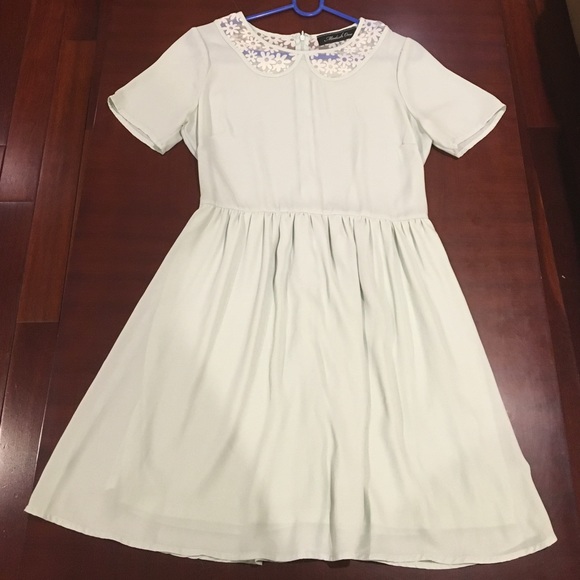 Baby blue Peter Pan collar dress