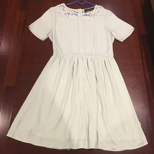 Baby blue Peter Pan collar dress