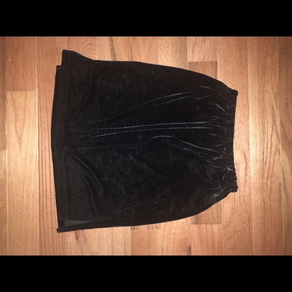 Vintage Black velvet skirt