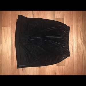 Vintage Black velvet skirt
