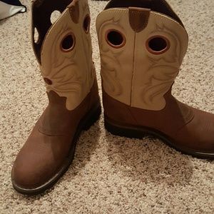 Tony Lama steel toed boots. brand new