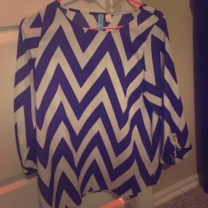 Purple chevron blouse