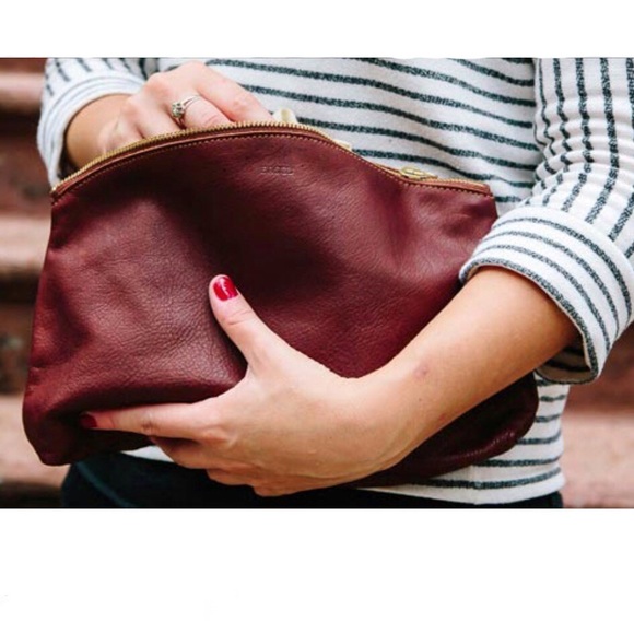 NWT Buttery Leather clutch or Cosmetic bag - Picture 2 of 6