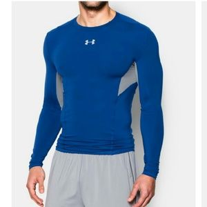 UA Blue Long Sleeve Coolswitch Compression Shirt