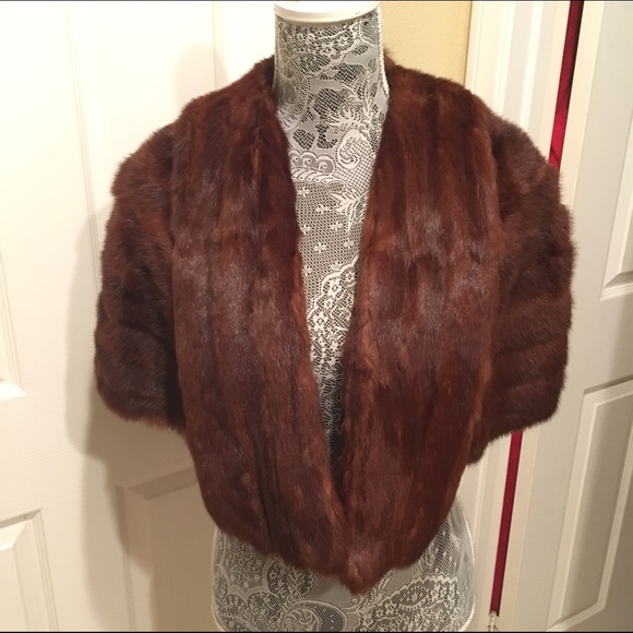 Vintage Rainona Fur Shop Mink Shawl