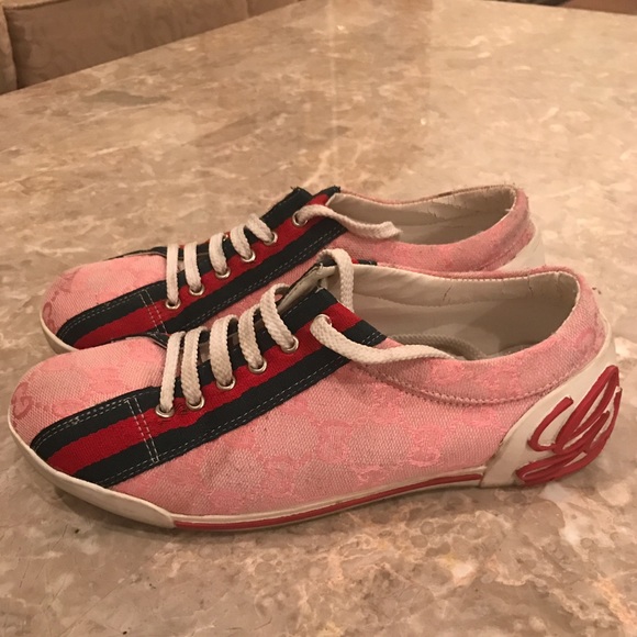 Pink Gucci sneakers size 7