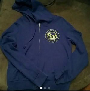Pink full zip hoodie