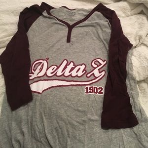 Delta Zeta Baseball Tee