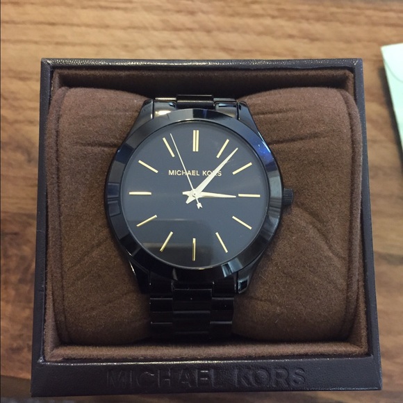 Black Michael Kors Runway Watch