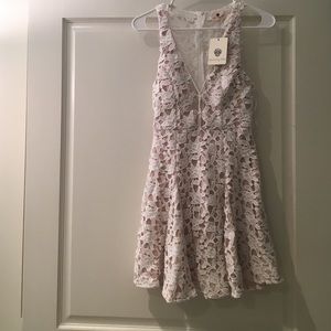 Adorable Pepper Mayo white lace dress
