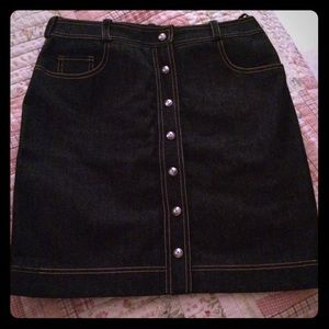 Chanel vintage jeans mini skirt