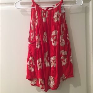 Red floral tank from Nordstroms BP