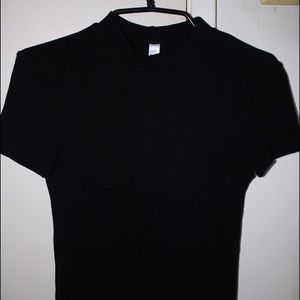 american apparel mock neck top