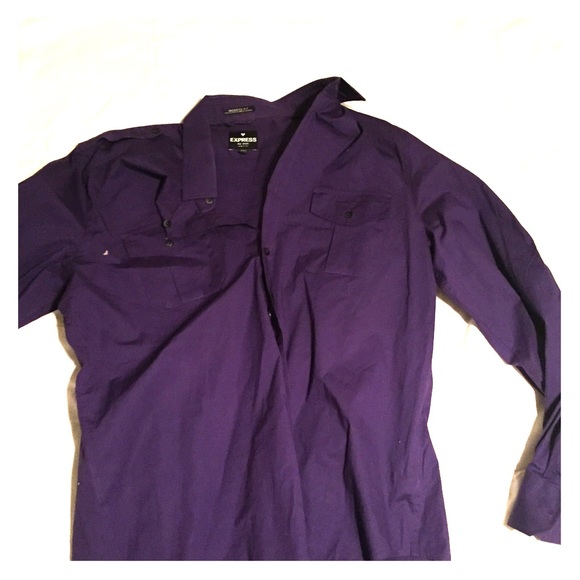 Purple express dress shirt - Picture 1 of 2