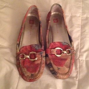 Anne Klein Rainbow Snakeskin loafers