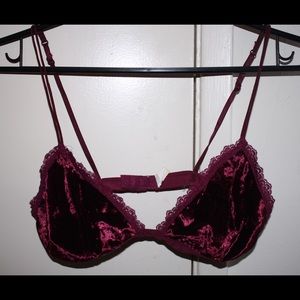velvet bralette