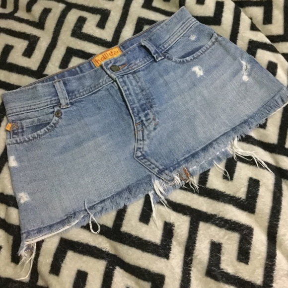 Distressed Hollister Mini Skirt