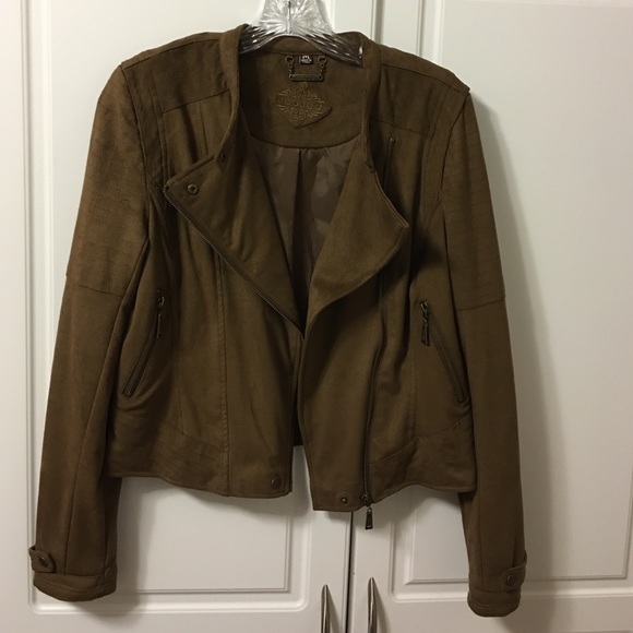 Jou Jou Jackets & Blazers - Jou Jou Suede Biker Jacket