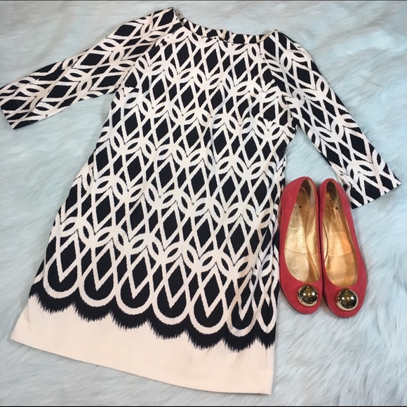 Just Taylor Dresses & Skirts - Just Taylor Black & White Abstract Dress