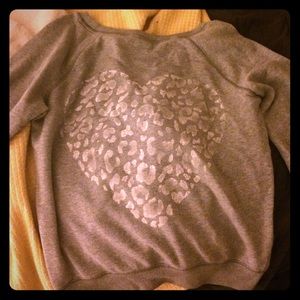 Pink crew neck sweater